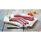 Assortiment de 4 Chipolatas natures et 4 aux herbes XL MAITRE JACQUES - MAITRE JACQUES en promo chez Carrefour Market Assortiment de 4 Chipolatas natures et 4 aux herbes XL MAITRE JACQUES - MAITRE JACQUES dans le catalogue Carrefour Market