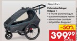 Fahrradanhänger Kidgoo 1 im Angebot bei Netto Marken-Discount in Hildesheim Fahrradanhänger Kidgoo 1 Angebote von Qeridoo bei Netto Marken-Discount Hildesheim für 399,99 €