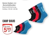Herren-Socken im Angebot bei GLOBUS in Gießen Herren-Socken Angebote von CAMP DAVID bei GLOBUS Gießen für 5,99 €