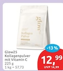 Kollagenpulver mit Vitamin C von Glow25 für 12,99 € bei budni im Angebot Kollagenpulver mit Vitamin C von Glow25 im aktuellen budni Prospekt