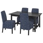 Tisch und 4 Stühle schwarz/Ryrane dunkelblau Angebote von NORDVIKEN / BERGMUND bei IKEA Sindelfingen für 798,96 €