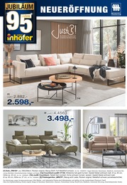 Polstergarnitur im Möbel Inhofer Prospekt "POLSTER TRENDS" auf Seite 18