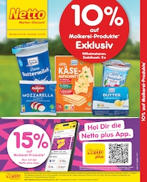 Netto Marken-Discount Prospekt für Wilhelmshaven mit 2 Seiten Netto Marken-Discount Prospekt für Wilhelmshaven: "10% auf Molkerei-Produkte", 2 Seiten, 05.10.2026 - 10.10.2026