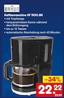 Aktuelle Kaffeevollautomat Angebote bei Netto Marken-Discount in Saarbrücken Aktuelles Kaffeemaschine KF 1100.BK Angebot bei Netto Marken-Discount in Saarbrücken ab 22,22 €