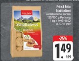 Schüttelbrot im Angebot bei E center in Hof Schüttelbrot Angebote von Fritz & Felix bei E center Hof für 1,49 €