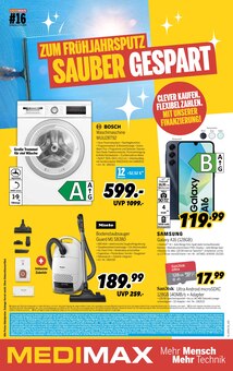 Handy im aktuellen MEDIMAX Prospekt (Krefeld) Handy im MEDIMAX Prospekt "ZUM FRÜHJAHRSPUTZ SAUBER GESPART" mit 8 Seiten (Krefeld)