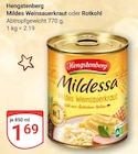 Mildes Weinsauerkraut Angebote von Hengstenberg bei GLOBUS Wolfenbüttel für 1,69 €