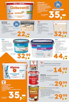 Alpina im Globus-Baumarkt Prospekt "Immer eine Idee besser" mit 16 Seiten (Mönchengladbach)