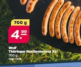 Thüringer Rostbratwurst XL von Wolf für 4,99 € bei Netto mit dem Scottie im Angebot Thüringer Rostbratwurst XL von Wolf im aktuellen Netto mit dem Scottie Prospekt