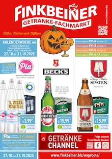 Finkbeiner Prospekt der KW 44  "Herzlich Willkommen" Aktueller Finkbeiner Prospekt "Herzlich Willkommen" Seite 1 von 12 Seiten