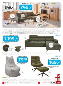 Couch im XXXLutz Möbelhäuser Prospekt "junges wohnen" mit 20 Seiten (Braunschweig)