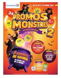 Catalogue Supermarchés de E.Leclerc à Saintes Prospectus E.Leclerc à Saintes, "PROMOS MONSTRES", 60 pages, 20/10/2026 - 31/10/2026