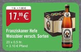 Hefe Weissbier im Angebot bei Raiffeisen Hohe Mark Hamaland eG in Borken Hefe Weissbier Angebote von Franziskaner bei Raiffeisen Hohe Mark Hamaland eG Borken für 17,99 €