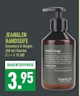 Handseife Rosemary & Ginger Angebote von Jean&Len bei Marktkauf Coesfeld für 3,95 €