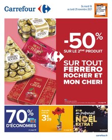 Carrefour Catalogue "-50% sur le deuxième produit", 80 pages, Oullins, 16/11/2021 - 29/11/2021 Carrefour Catalogue "-50% sur le deuxième produit", 80 pages, Oullins, 16/11/2021 - 29/11/2021