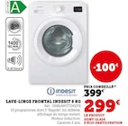 Lave-linge frontal 8 kg - Indesit - Super U à Bourg-lès-Valence Lave-linge frontal 8 kg - Indesit en promo chez Super U Bourg-lès-Valence à 299,00 €