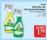 Spiritus Glas-Reiniger Angebote von Frosch bei Marktkauf Schwabach für 1,79 €