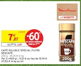 Café soluble spécial filtre - Nescafé - Intermarché Hyper Café soluble spécial filtre - Nescafé à 3,14 € dans le catalogue Intermarché Hyper