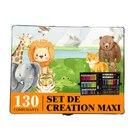 Malette de coloriage enfant 130 pièces en promo chez Carrefour La Roche-sur-Yon à 5,99 €