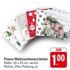 Finess Weihnachtsservietten Angebote bei EDEKA Pirmasens für 1,00 €