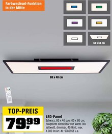 OBI Aalen - LED-Panel LED-Panel Angebot bei OBI Aalen im Prospekt "SCHMÜCK DICH GLÜCKLICH!"