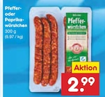 Pfeffer- oder Paprika-würstchen im Netto Marken-Discount Prospekt Pfeffer- oder Paprika-würstchen im aktuellen Netto Marken-Discount Prospekt für 2,99 €