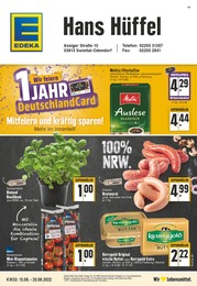 EDEKA Prospekt für Rheinbach mit 24 Seiten EDEKA Prospekt für Rheinbach: Aktuelle Angebote, 24 Seiten, 15.08.2022 - 20.08.2022