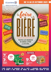 Prospectus Supermarchés E.Leclerc en cours à Auros et alentours, "la foire à la BIÈRE", 20 pages, 14/10/2025 - 25/10/2025 Catalogue Supermarchés E.Leclerc en cours à Auros et alentours, "la foire à la BIÈRE", 20 pages, 14/10/2025 - 25/10/2025