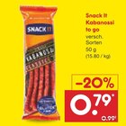 Aktuelle Mettwurst Angebote bei Netto Marken-Discount in Bremen Aktuelles Kabanossi to go Angebot bei Netto Marken-Discount in Bremen ab 0,79 €