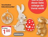 Verschiedene Dekorationsartikel bei GLOBUS im Montabaur Prospekt für 1,00 €