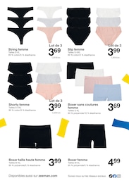 Prix et réduction Sous-Vêtements Femme dans le prospectus Zeeman en cours Offre Sous-Vêtements Femme dans le catalogue Zeeman du moment à la page 16