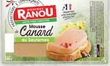MOUSSE DE CANARD AU SAUTERNES - MONIQUE RANOU en promo chez Intermarché MOUSSE DE CANARD AU SAUTERNES - MONIQUE RANOU dans le catalogue Intermarché