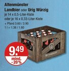 Landbier oder Urig Würzig von Altenmünster im aktuellen V-Markt Prospekt für 9,49 €