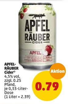 Bier von Apfelräuber im aktuellen Penny-Markt Prospekt für 0.79€