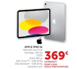 iPad 11 - Apple en promo chez Super U Rennes à 369,00 €