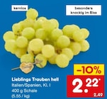 Lieblings Trauben hell im Netto Marken-Discount Prospekt Lieblings Trauben hell von im aktuellen Netto Marken-Discount Prospekt für 2,22 €