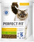 Katzentrockenfutter Sensitive 1+ im Angebot bei REWE in Hoyerswerda Katzentrockenfutter Sensitive 1+ Angebote von Perfect Fit bei REWE Hoyerswerda für 2,99 €