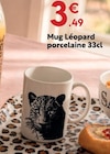 Mug Léopard porcelaine 33 cl dans le catalogue Maxi Bazar