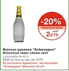 Promo Boisson gazeuse Sélection tonic citron vert à 2,79 € dans le catalogue Monoprix ""