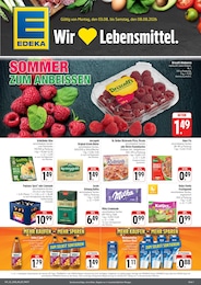 EDEKA Prospekt "Wir lieben Lebensmittel!", 4 Seiten, 03.08.2026 - 03.08.2026 Aktueller EDEKA Prospekt, "Wir lieben Lebensmittel!", mit Angeboten der Woche, gültig von 03.08.2026 bis 03.08.2026