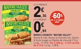 Barres Crunchy - NATURE VALLEY en promo à 0,94 € chez E.Leclerc Barres Crunchy - NATURE VALLEY dans le catalogue E.Leclerc