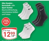 Sneaker-Socken Angebote von Nike bei GLOBUS Kempen für 12,99 €