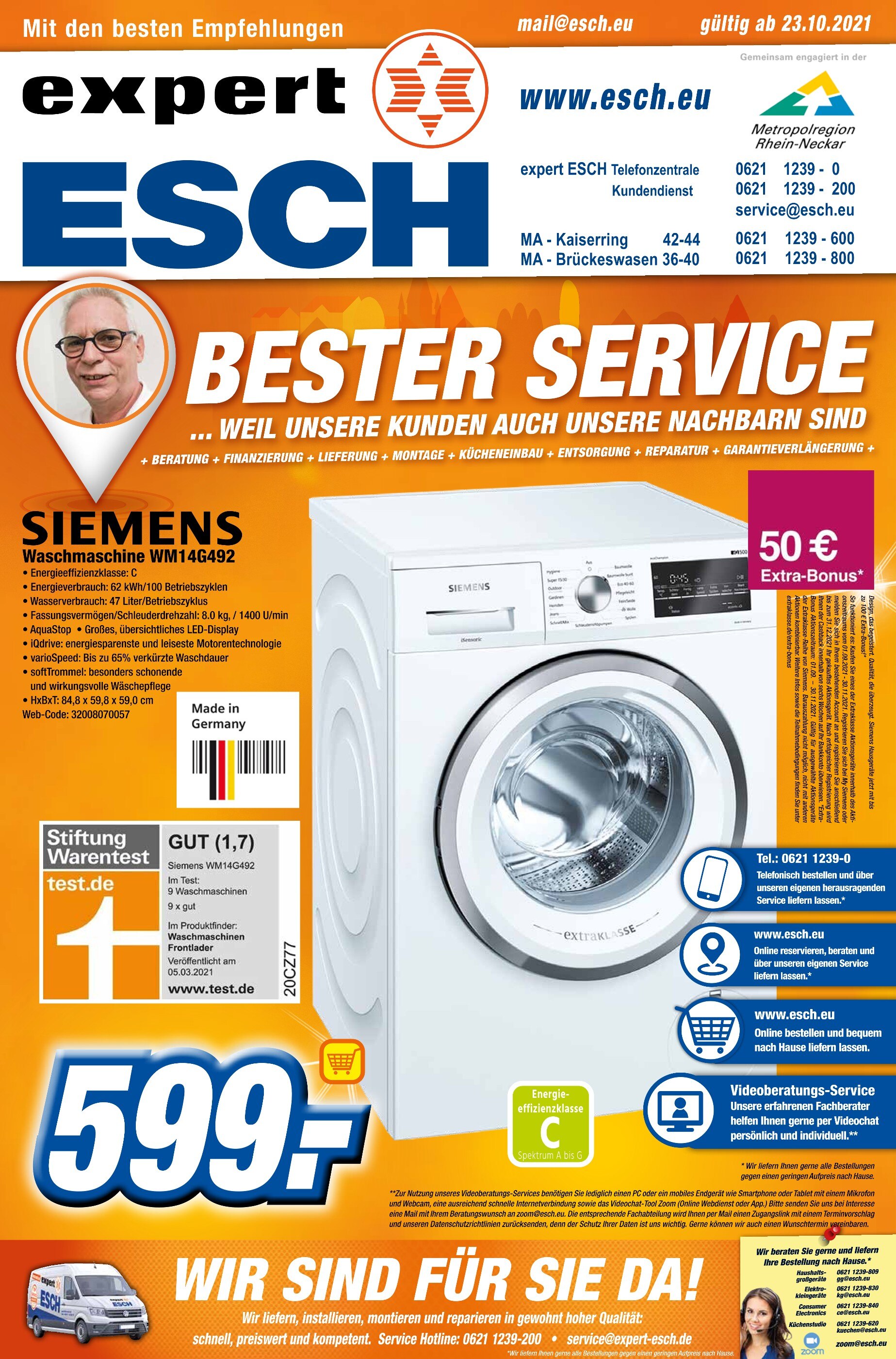 expert Esch Prospekt für Mannheim mit 12 Seiten expert Esch Prospekt für Mannheim: "BESTER SERVICE", 12 Seiten, 23.10.2021 - 05.11.2021