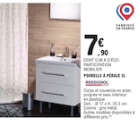 Poubelle à pédale 3l - ROSSIGNOL en promo chez E.Leclerc Niort à 7,90 €