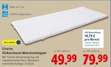 Viskoschaum Matratzentopper von Livarno im aktuellen Lidl Prospekt für 49,99 €