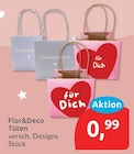 Tüten von Flor&Deco im aktuellen budni Prospekt