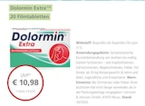 Schmerzmittel im LINDA Partnerapotheke Prospekt Dolormin Extra 1/2 20 Filmtabletten von Dolormin im aktuellen LINDA Partnerapotheke Prospekt für 10,98 €