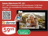 Digitaler Bilderrahmen PFF-1021 von denver im aktuellen GLOBUS Prospekt