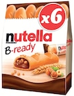 Gaufrettes Fourrées B-Ready - Nutella en promo chez Supermarchés Match Dunkerque à 2,19 €