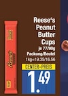 Peanut im EDEKA Prospekt Peanut Butter Cups von Reese's im aktuellen EDEKA Prospekt für 1,49 €
